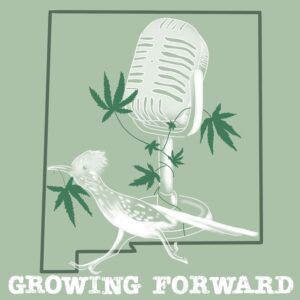 Growing Forward Logo with mic and marijuana leaf